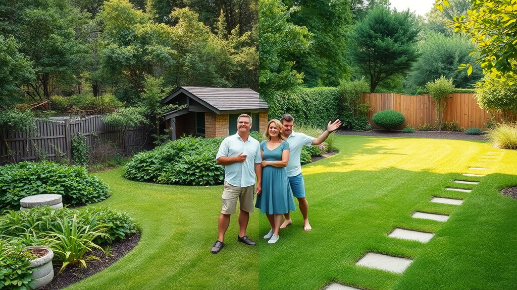 Garden maintenance Bedfordale before-and-after showing dramatic backyard improvement.