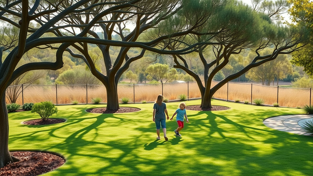 Safe, well-maintained Bedfordale garden supporting bushfire control and family play.